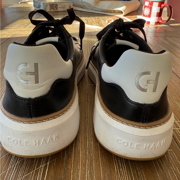 Cole Haan Black Leather Men's Sneakers - Picture 2 of 5